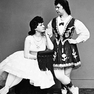 DANCERS, 19th CENTURY. Dancers Laura le Claire and Lottie Forbes