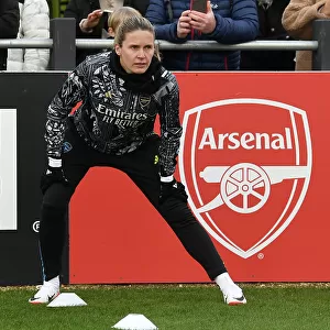 Arsenal's Cloe Lacasse Pre-Match Focus before FA Cup Clash against Watford Women