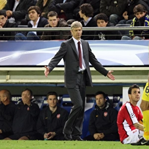 Arsene Wenger the Arsenal Manager and Cesc Fabregas