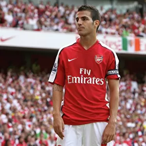 Cesc Fabregas in Action: Arsenal's 4-1 Victory over Portsmouth in the Barclays Premier League, Emirates Stadium (22/8/09)