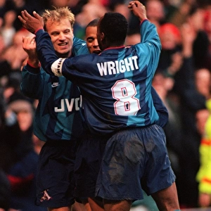 Dennis Bergkamp's Euphoric Goal Celebration with Ian Wright for Arsenal vs. Nottingham Forest