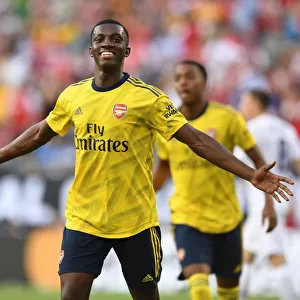 Eddie Nketiah Scores His Second Goal for Arsenal against Fiorentina in 2019 International Champions Cup, Charlotte