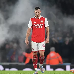 Granit Xhaka in Action: Arsenal vs Manchester City, Premier League 2022-23
