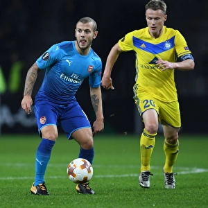 Jack Wilshere vs Vitali Rodionov: Battle in the Europa League between Arsenal and BATE Borisov