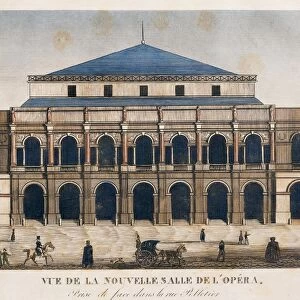 France, The new hall of the Opera, on Rue Pelletier in Paris