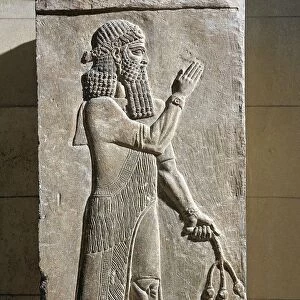 Relief portraying priest, from Palace of Sargon, Dur Sharrukin, Iraq