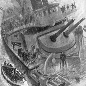 Sinking of the Japanese warship Hatsuse