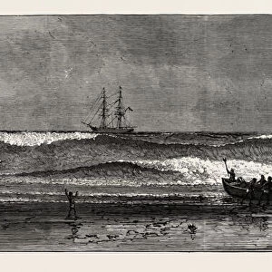 The West Coast Of Africa: The Ashantee War: Landing Through The Surf At Assinee