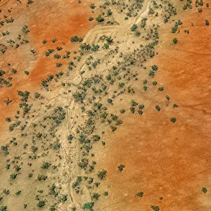 Outback Australia in drought from the Air