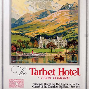 The Tarbet Hotel, Loch Lomond, Caledonian Railway poster, 1920