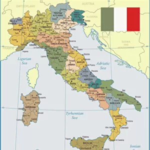 Italy Mouse Mat Collection: Maps