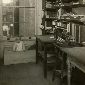 April 10, 1912 at 71 W 23 Mothers Office, 1912 (gelatin silver photo)
