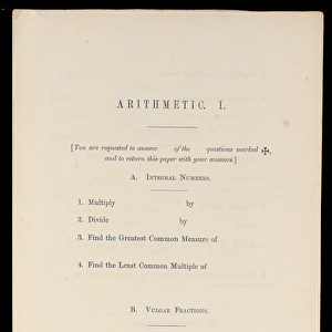 Arithmetic, Oxford University Press, c. 1870 (print)