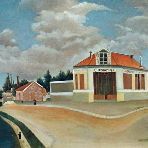 The chair factory at Alfortville, c. 1897 (oil on canvas) (also see 309519)
