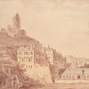 Chateau de La Roche-Guyon (w / c on paper)