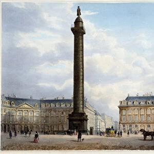 Column de la Place Vendome - in "Promenade dans Paris et ses environs"