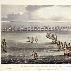 The Commencement of the Battle of Trafalgar, October 21st 1805