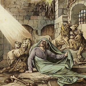 Daniel in the Lions Den (chromolitho)