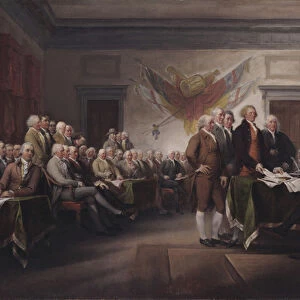 The Declaration of Independence, July 4, 1776, 1817 (oil on canvas)