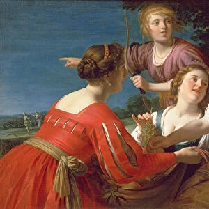 Diana Resting after the Hunt (oil on canvas)