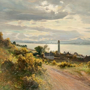 Dundee from Tayport (oil on canvas)