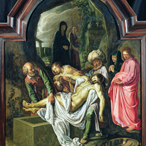 The Entombment of Christ (oil on panel)