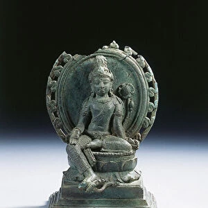 Figure of Padmapani, early 9th century (bronze)