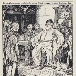 The Franklin, from The Canterbury Tales (litho)