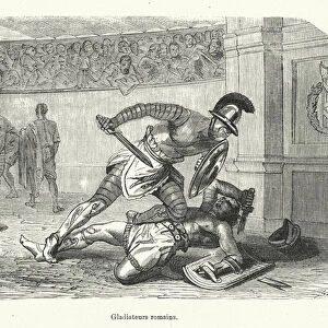 Gladiateurs romains (engraving)