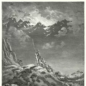 Gustave Dores Don Quixote: "Towards the kingdom of Micomicon"(engraving)
