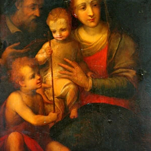 The Holy Family And St John, 1501 (oil on panel)