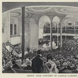 Jenny Lind Concert in Castle Garden, 1850 (b / w photo)