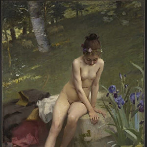The Little Shepherdess, 1892 (oil on canvas)