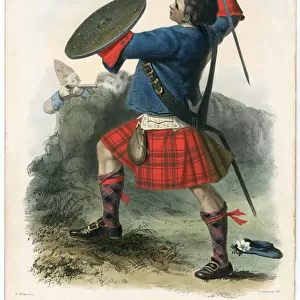 "Macbain", from The Clans of the Scottish Highlands, pub. 1845 (colour litho)