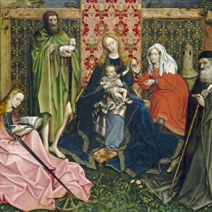 Madonna and Child with Saints in the Enclosed Garden, c. 1440- 60 (oil on panel)