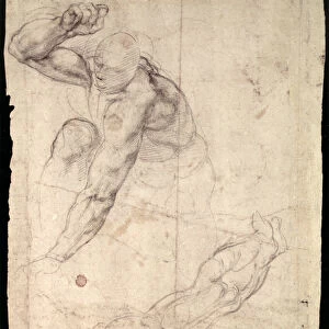 Male figure study (pencil on paper)