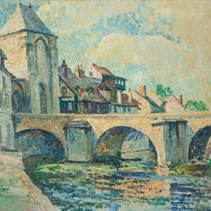 Moret-sur-Loing (oil on canvas)