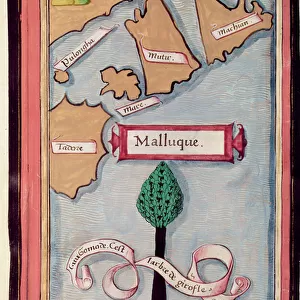 Ms 24224 Fol. 73v Map of the Spice Islands from an account of the Voyage of Ferdinand