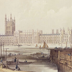 The New Houses of Parliament (litho)