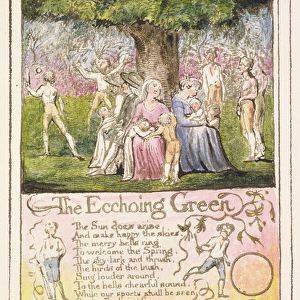 P. 124-1950. pt5 The Echoing Green: plate 5 from Songs of Innocence and of Experience