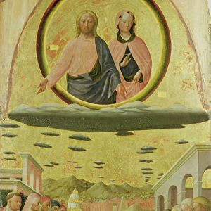 Pope Liberius (r. 352-66) Founding the Basilica of Santa Maria della Neve (oil on panel)
