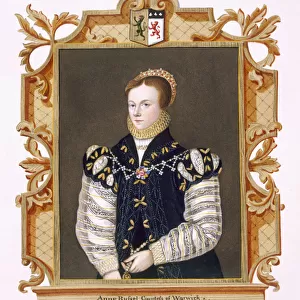 Portrait of Anne Russell (d. 1604) Countess of Warwick from