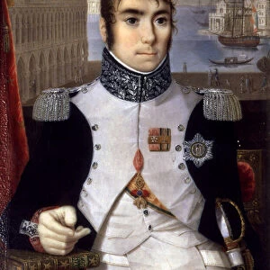 Portrait of Eugene de Beauharnais (1781-1824) Viceroy of Italy in 1805 (oil on canvas)