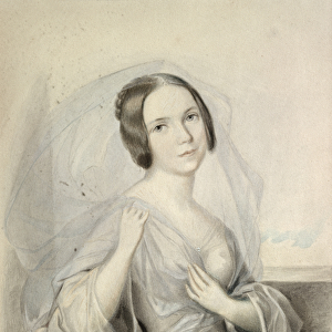 Portrait of Henriette Gertrude Sontag (1806-54) (w / c on paper)