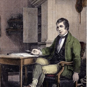 Portrait of Robert Burns, Scottish poet (1759-1796)