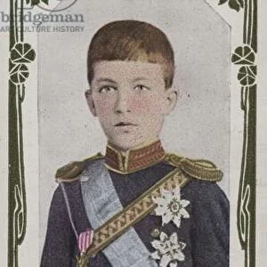 Prince Boris, heritier de Bulgarie (coloured photo)