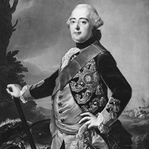 Prince Elector Frederic II of Hessen-Kassel, c. 1785 (oil on canvas) (b / w photo)
