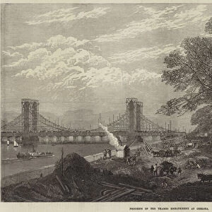 Progress of the Thames Embankment at Chelsea (engraving)