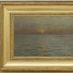 The Sea: Sunset, 1889 (oil on wood panel)