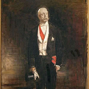 Sketch for the foot portrait of President Felix Faure (1841-1899)